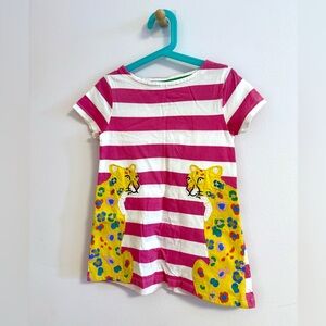 Mini Boden Pink and White Striped Top